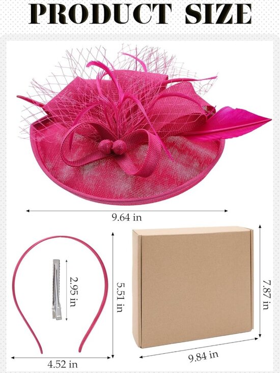 Vintage Kentucky Fascinator Hat for Women - Tea Party, Church, Derby Headband main image 4